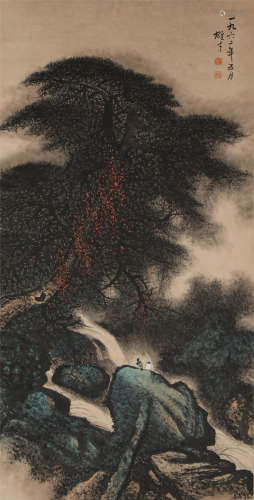 China Li Xiongcai- Landscape Hanging Scroll