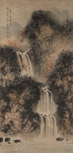 China Fu Baoshi- Landscape Hanging Scroll