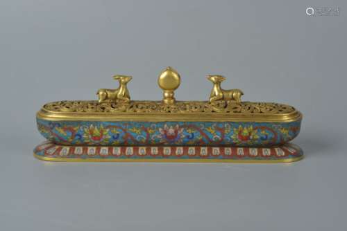 Silk enamel incense burner