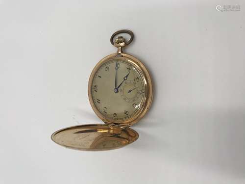 Swiss 14ct gold pocket watch