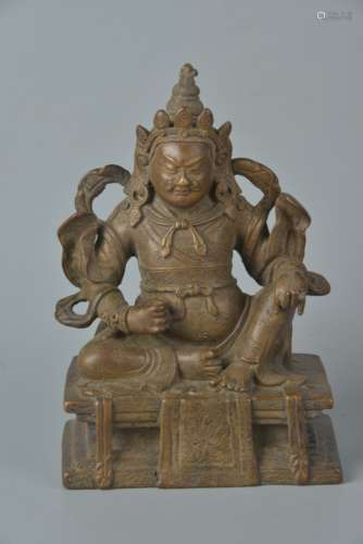 Bronze statue of God of Wealth