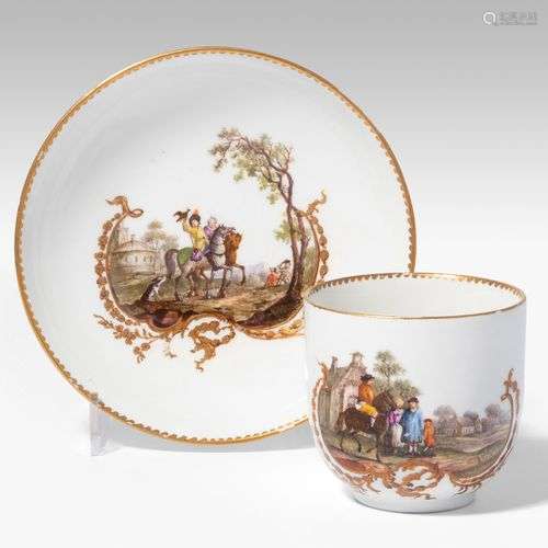 Meissen, Tasse mit Untertasse