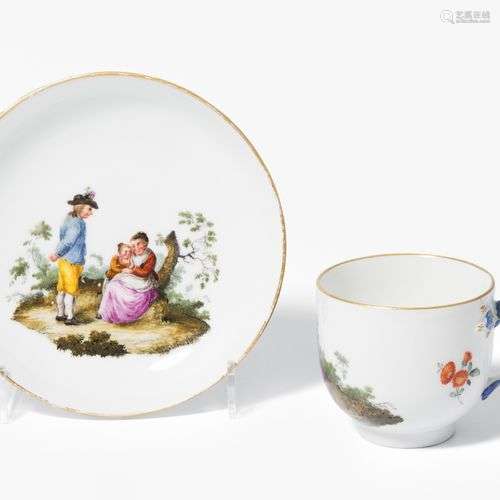 Meissen, Tasse mit Untertasse