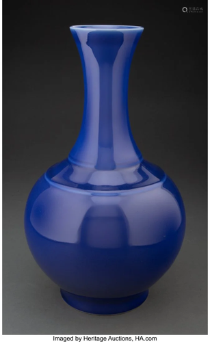 A Chinese Cobalt Blue Porcelain Vase Marks