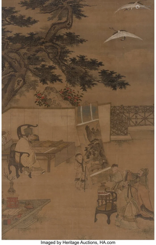 Attributed to Chen Yu (Chinese, 1313-1384) Schol