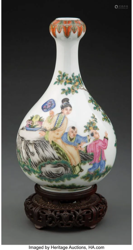 A Chinese Enameled Porcelain Vase, Republic Peri