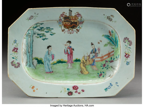 A Chinese Export Enameled and Partial Gilt Porce