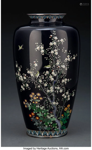 A Japanese Cloisonné Vase Attributed to Hayashi