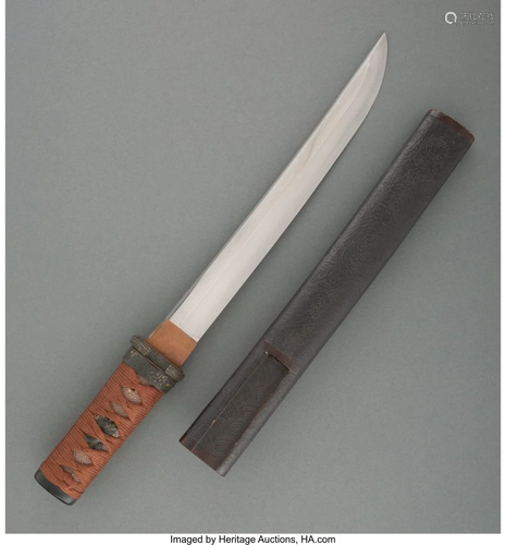 A Japanese Shin Shinto Samurai Sword Tanto Marks