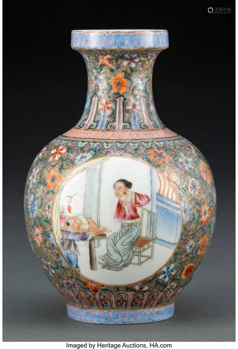 A Chinese Eggshell Porcelain Vase, Republic Peri