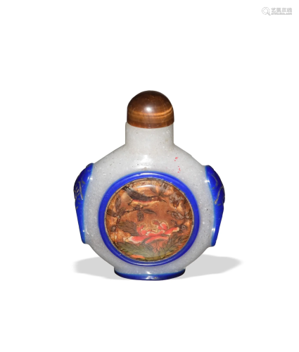 Chinese Peking Glass Snuff Bottle, 18/19th C#十八/十九世紀 套...