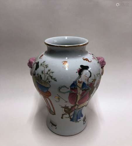 Chinese Famille Rose Porcelain Vase