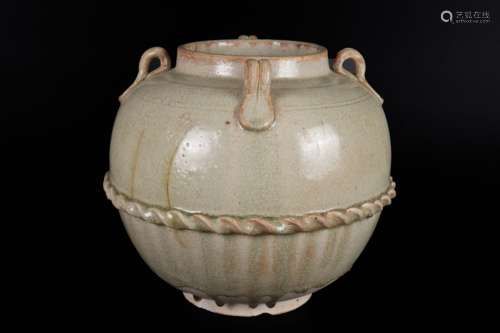 Celadon four series jar