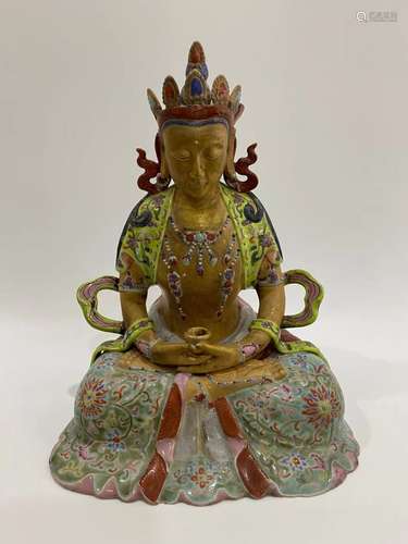 Porcelain statue of Buddha