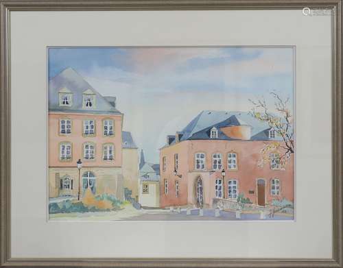 René Spielmann (1924-1996) Artiste peintre luxembourgeois Aq...