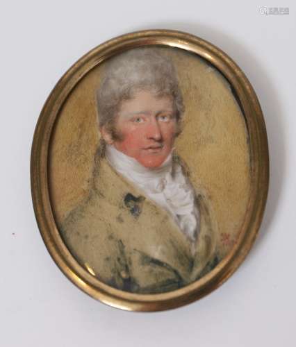 Heaphy Thomas (1775-1835) Portraitiste anglais Tempera sur i...