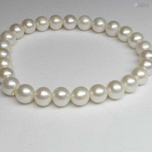 Bracelet en perles de cultures naturelles (7 - 7,5 mm) monté...