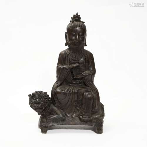 A Taoist statue of Tianzun,Ming Dynasty
明代道教天尊像