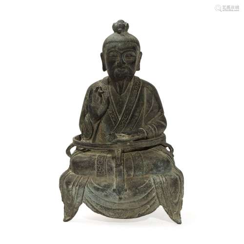 A statue of Yuanshi Tianzun, Yuan Dynasty
元代元始天尊像