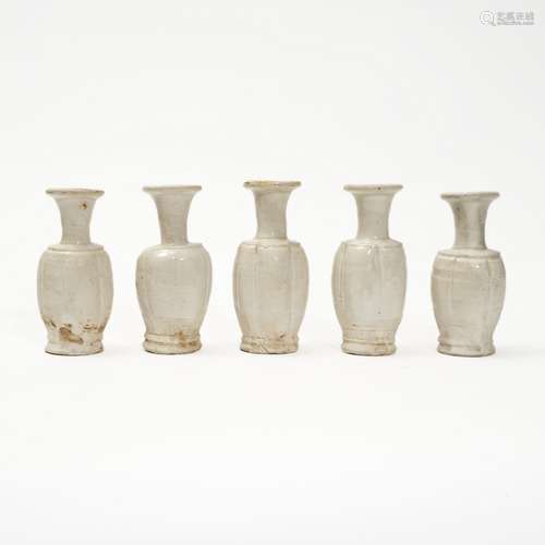 5 pieces of Ding kiln series bottles, Song Dynasty
宋代定窑系...