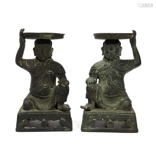 A pair of human figures, Song and Yuan period
宋元胡人像一对