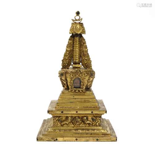 A stupa, Qianlong period, Qing Dynasty
清代乾隆舍利塔