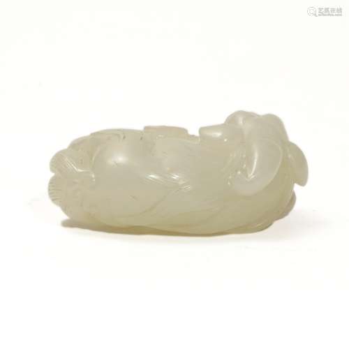A white jade beast, Qianlong period, Qing Dynasty
清代乾隆白...
