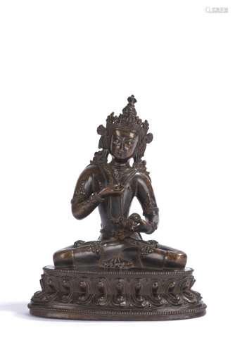 Tibetan Copper Alloy Figure of Vajrasattva
