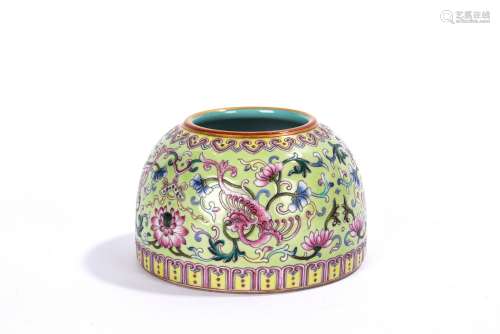 Chinese Famille Rose Phoenix and Lotus Waterpot