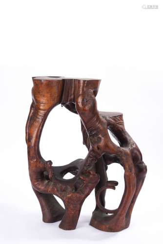 Chinese Naturalistic Wood Stand