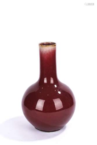 Chinese Sang de Boeuf or Oxblood Red Globular Vase