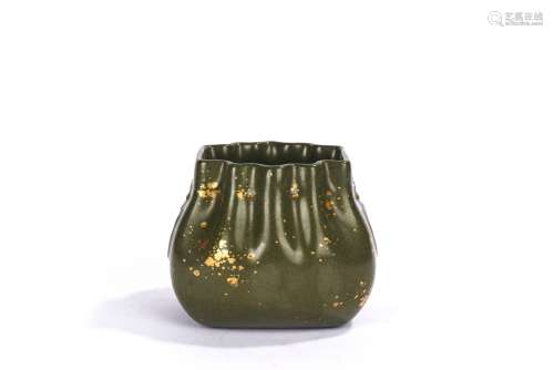 Chinese Tea Dust Glazed 'Bag' Bowl