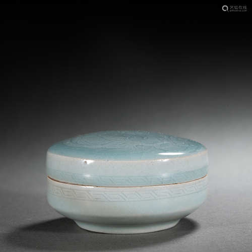 CHINESE CELADON-GLAZED BOX