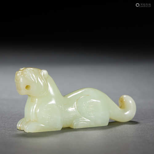 HETIAN JADE TIGER AMULET