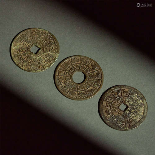 A SET OF BRONZE COINS