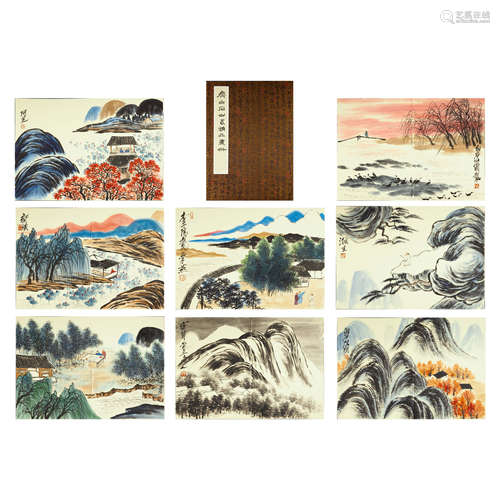 QI BAISHI,CHINESE PAINTING AND CALLIGRAPHY ALBUM