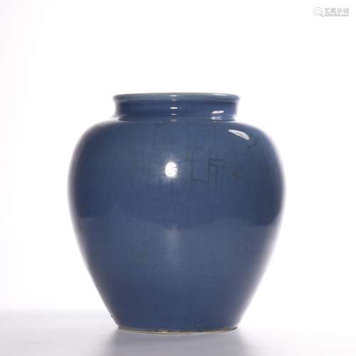 BLUE-GLAZED JAR