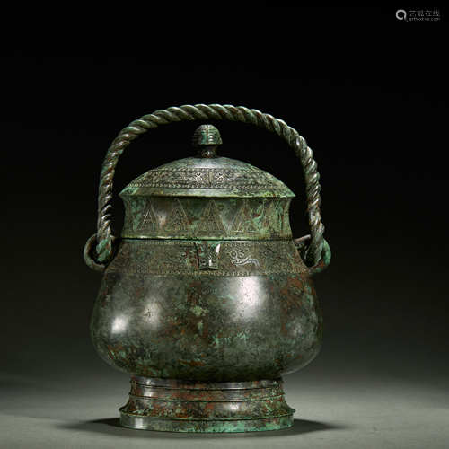 CHINESE BRONZE WINE VESSEL