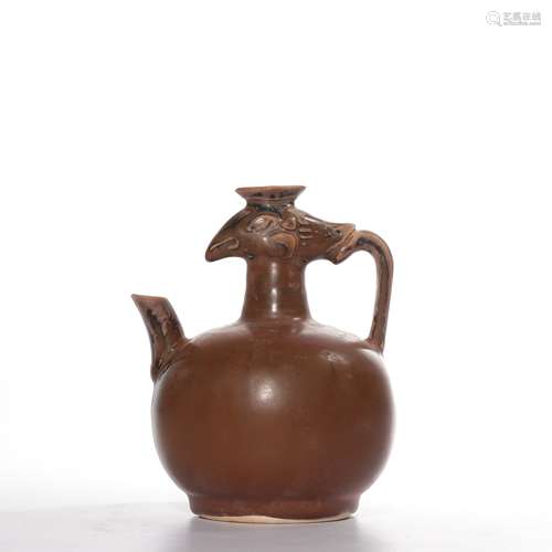 CHINESE DING WARE RUSSET-GLAZED EWER