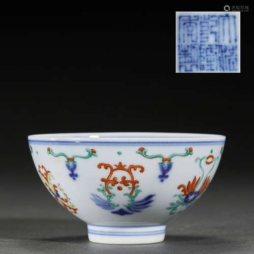 DOUCAI PORCELAIN TEA CUP