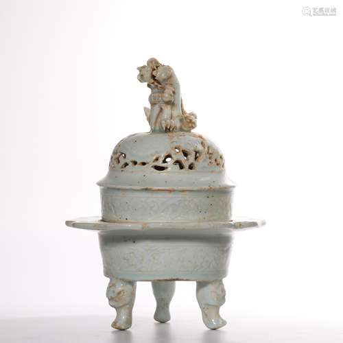 CHINESE SKY BLUE-GLAZED CENSER