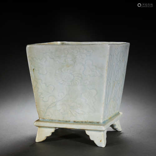 CHINESE CELADON-GLAZED CENSER