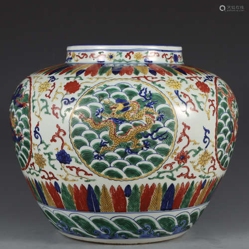 A WUCAI GLAZED 