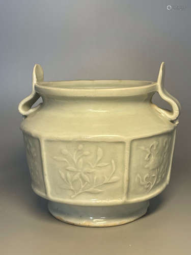 A SHUFU WARE CELADON-GLAZED CENSER