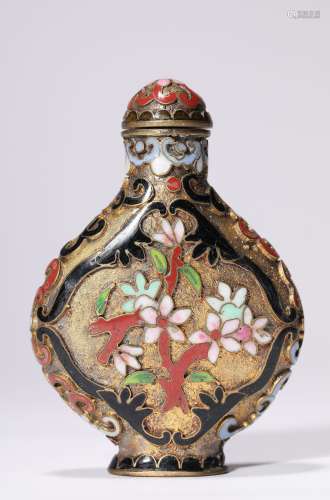 A Pair of Qing Dynasty Enamel Snuff Bottle