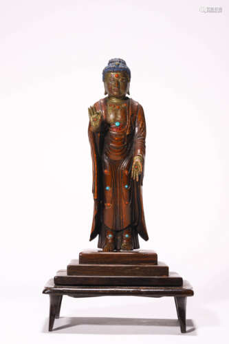 Wooden Buddha Statue