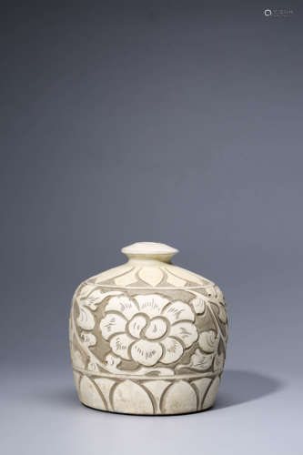 Cizhou Kiln Peony Vase