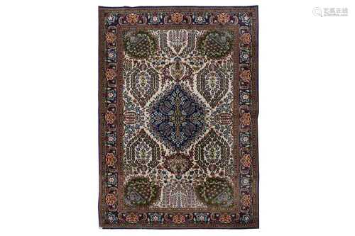 A FINE QUM RUG, CENTRAL PERSIA