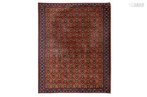 A FINE KHOTAN CARPET, EAST TURKESTAN