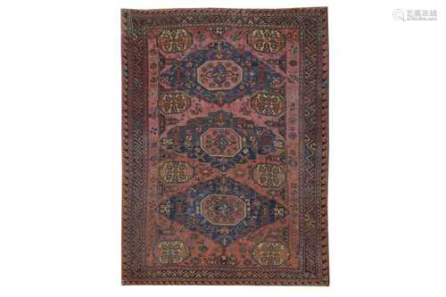 AN ANTIQUE SOUMAC CARPET, SOUTH CAUCAUSUS